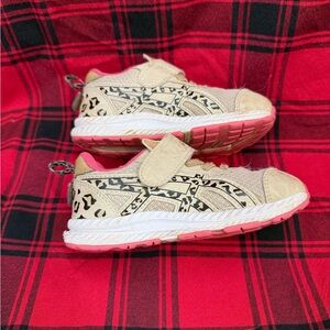 Asics Girls Sneakers with Pink and Tan Accents